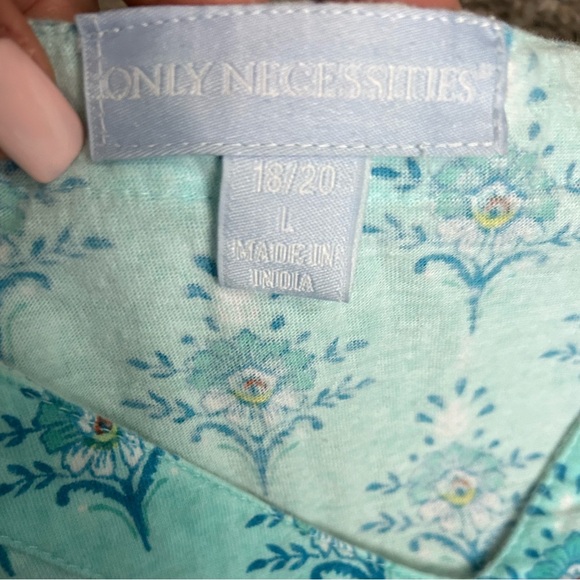 5/$25 Only Necessities spring colored mumu house dress size large 18/20 - Picture 6 of 8